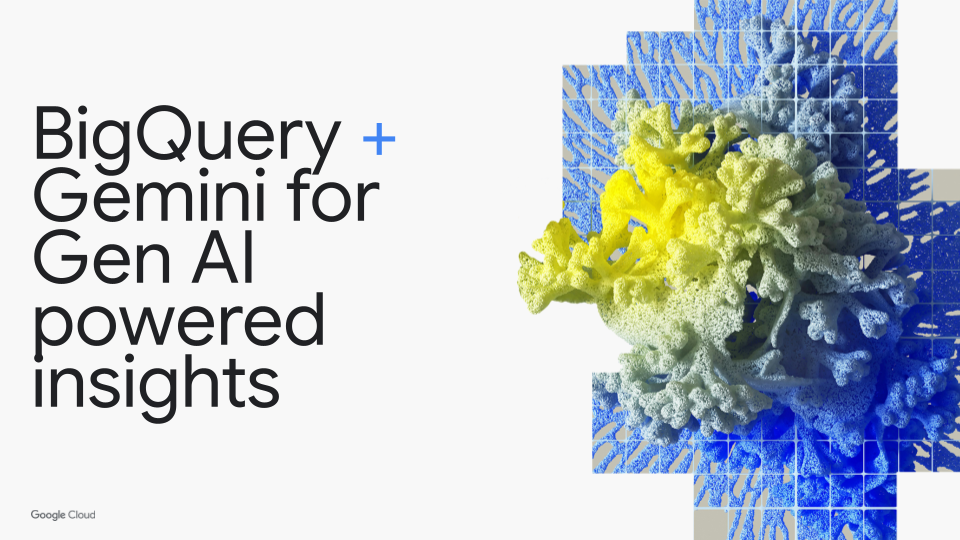 Texto de BigQuery y Gemini para obtener estadísticas potenciadas por IA generativa junto con una explosión de colores