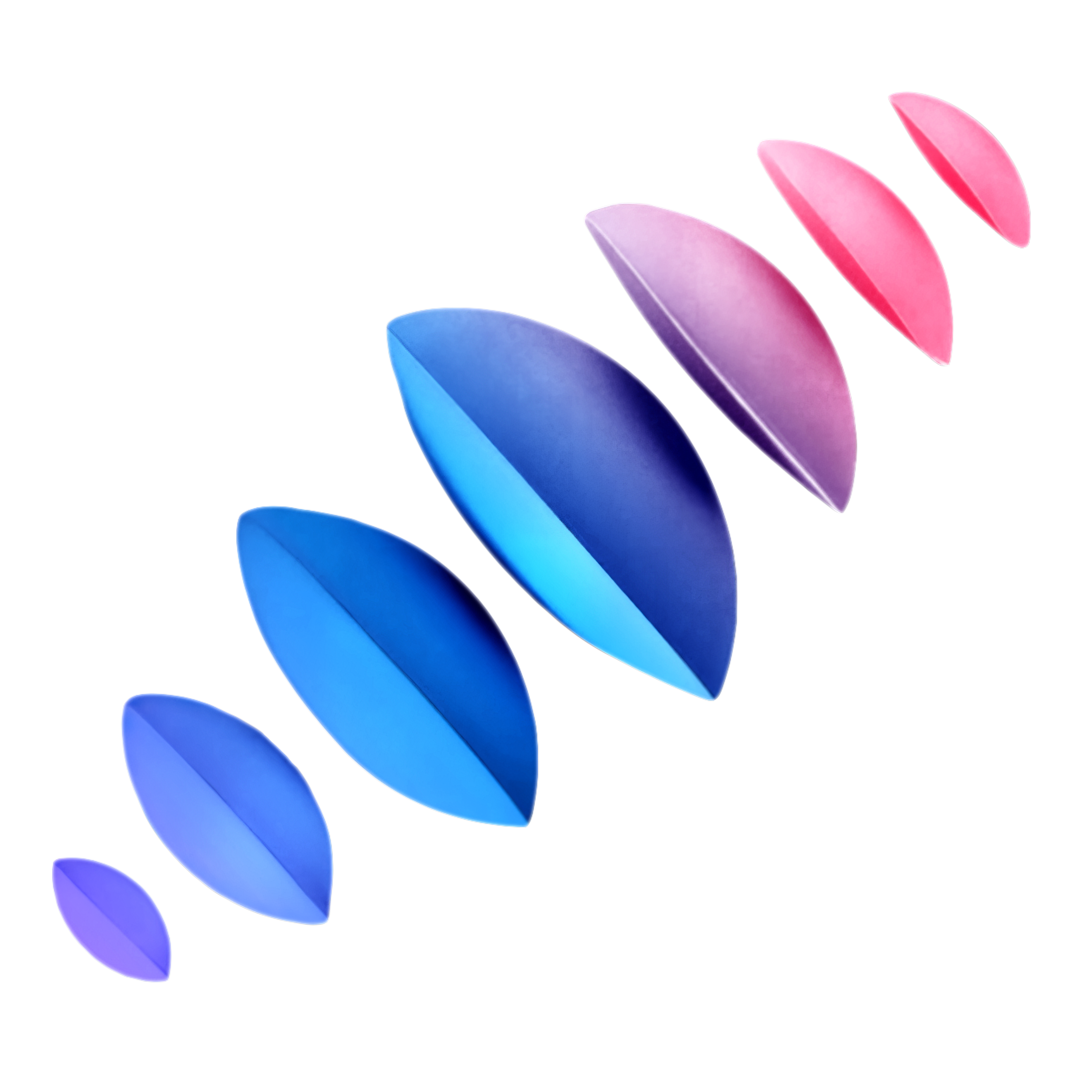 multi colored elongated circles