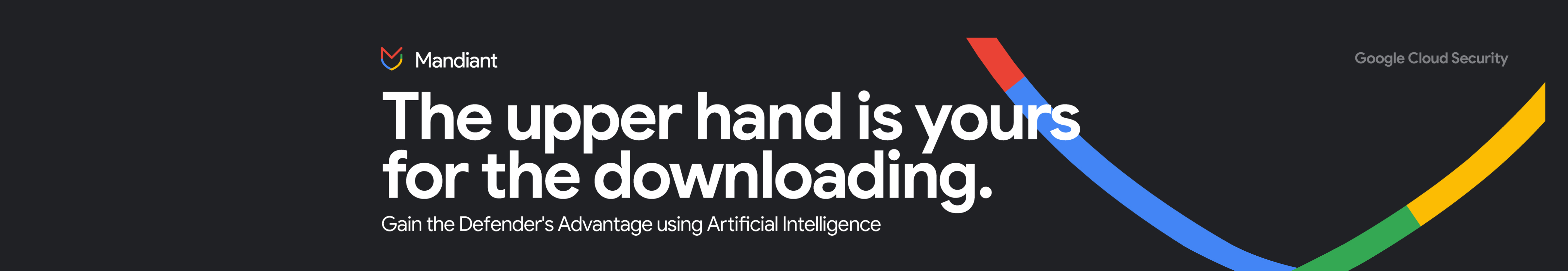 Mandiant logo and guide download CTA on screen
