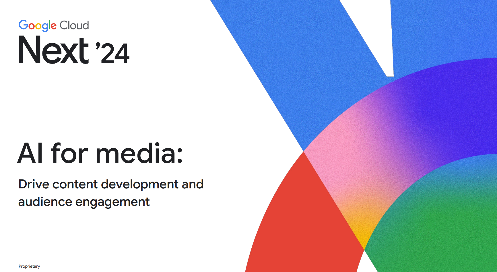 Titelfolie mit dem Text „KI für Medien“ 