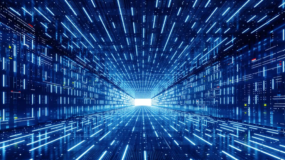 Futuristisches Rechenzentrum