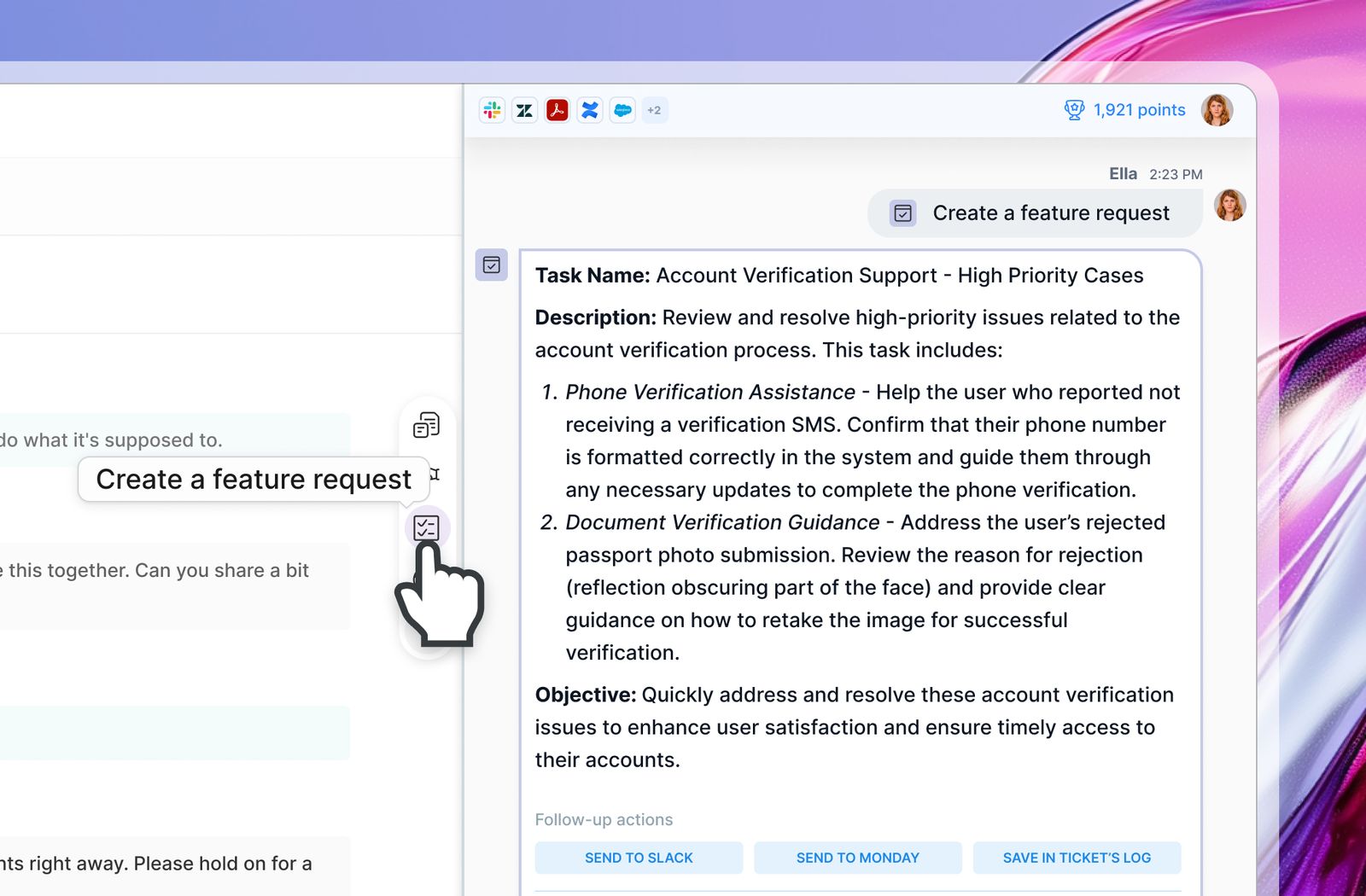 Mosaic AI custom app - create feature request