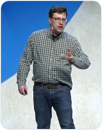 Dave Stanke con una camisa a cuadros